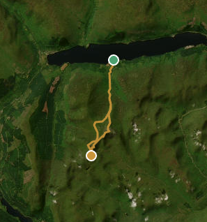 Route map preview for Stuc a’ Chroin