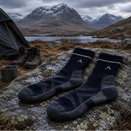 The Saltire Cairn · Scottish Highland terrain