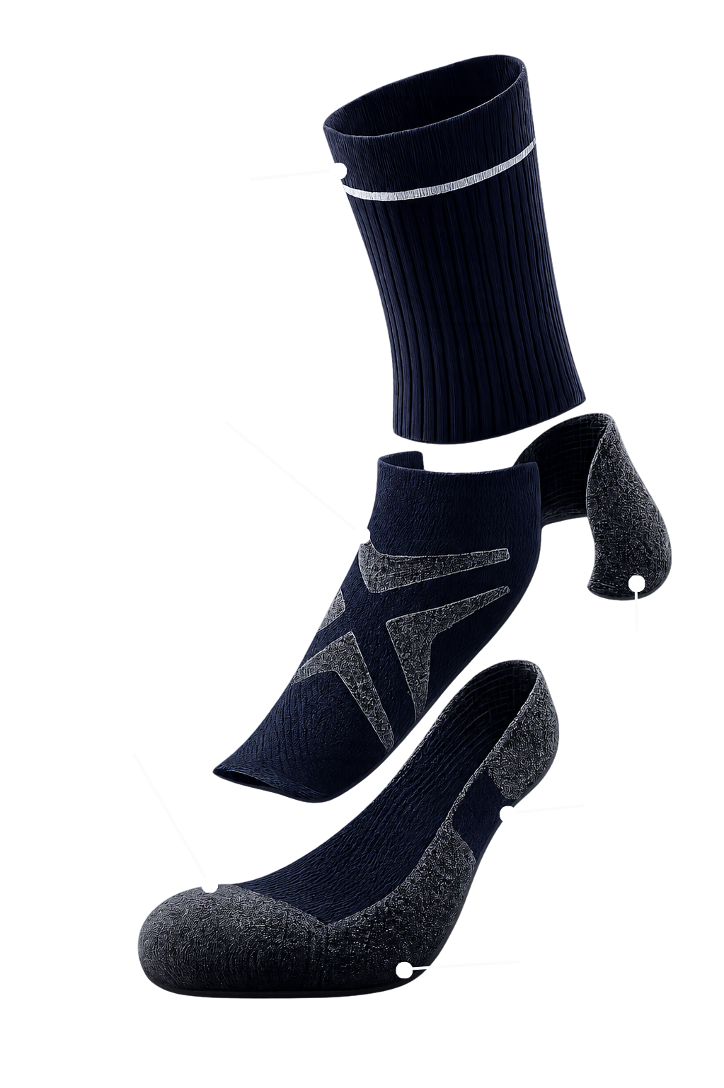 The Saltire Cairn technical merino trekking sock