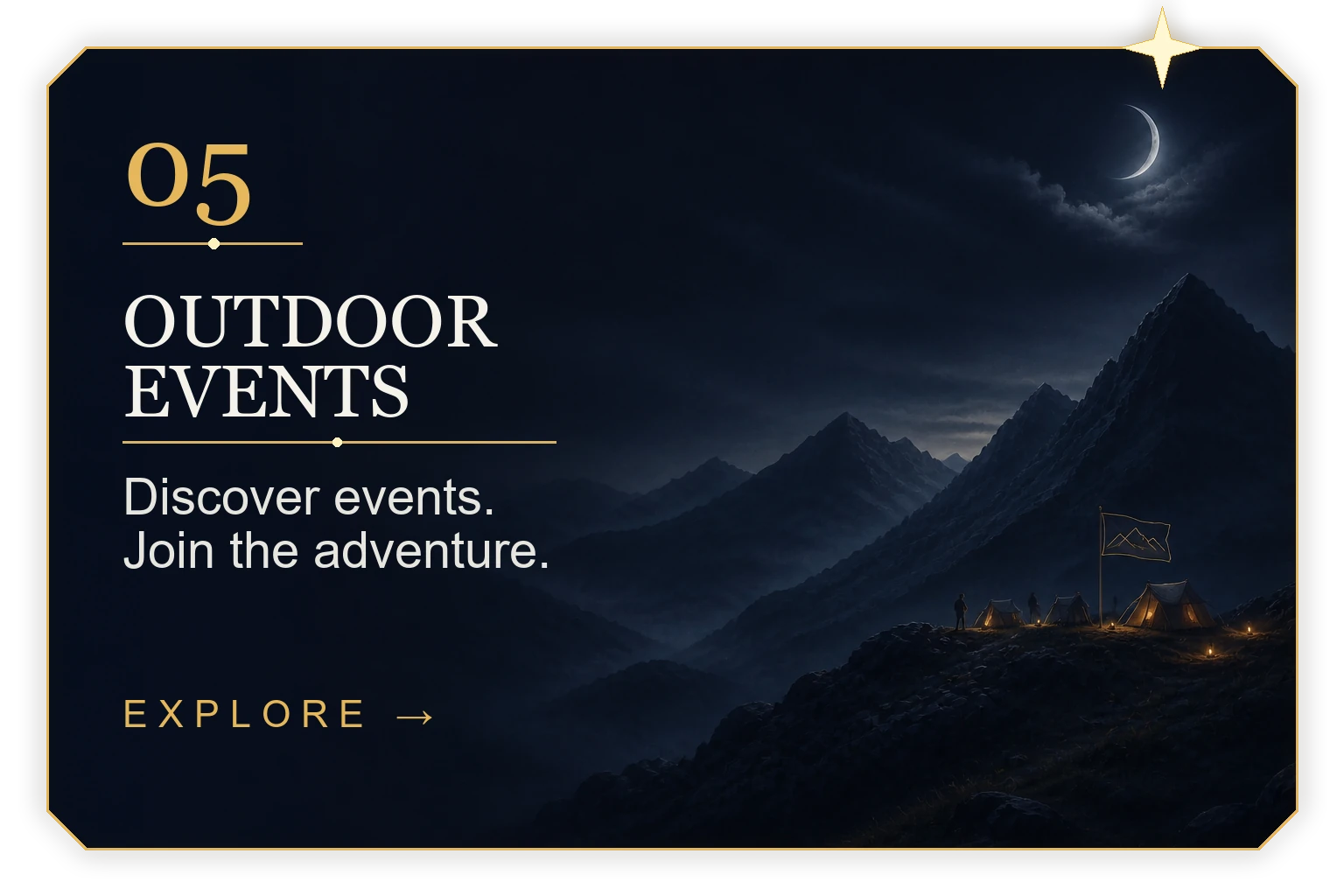 Outdoor Events — Discover events. Join the adventure.